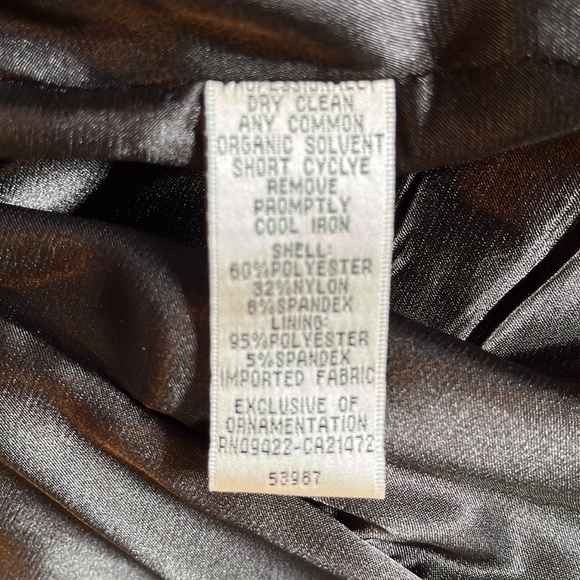 Vtg 80's JESSICA MCCLINTOCK Size 12 Colorblock Strapless Wave Neckline NEW - Picture 11 of 15